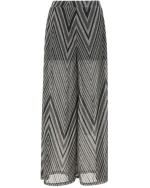 Kaos Broek Met Geometrisch Patroon - Grijs