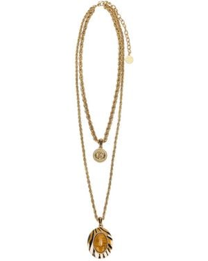 Roberto Cavalli Pendant Necklace - White