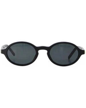 Saint Laurent Oval-Frame Sunglasses - Black