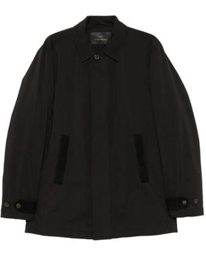 Paul & Shark Button-Up Collared Jacket - Black