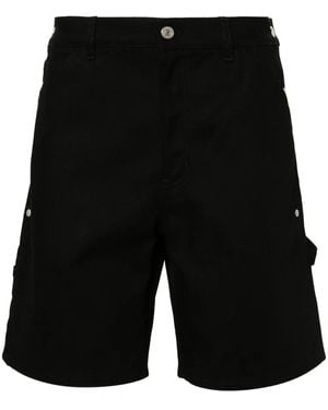 Courreges Sailor ストラップ デニムショーツ - ブラック