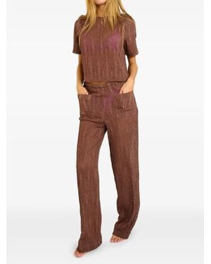 Banana Moon Beachsoul Textured Straight-Leg Trousers
