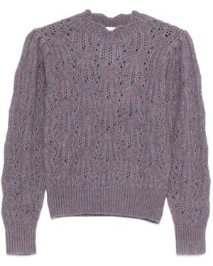 Isabel Marant Maglione Con Maniche A Palloncino - Viola