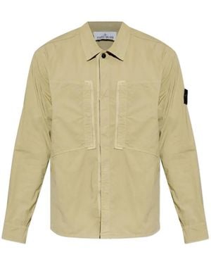 Stone Island Mercerised Ripstop Jacket - Natural