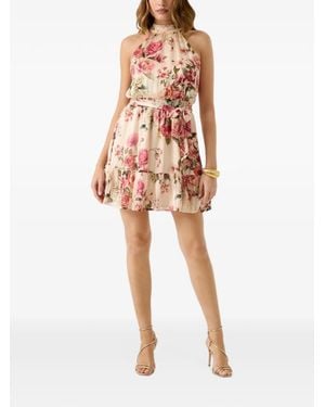 Guess Printed Mini Dress - White