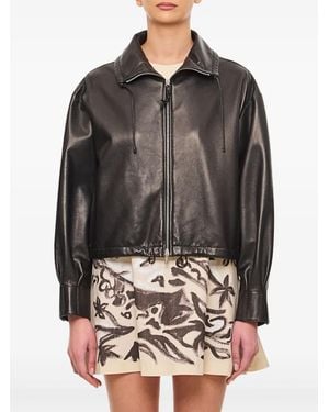 DURAZZI MILANO Leather Jacket - Grey