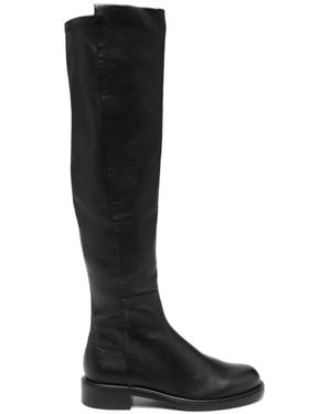 Stuart Weitzman Cuissardes En Cuir - Black