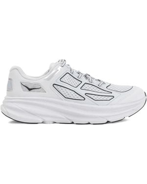 Hoka One One Clifton One9 Panelled Trainers - White