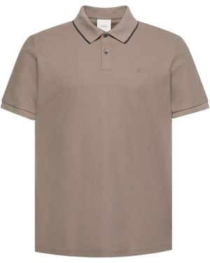 Calvin Klein Poloshirt mit Kontrastdetails - Grau