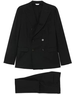 Boglioli K Jacket Double-Breasted Suit - Black