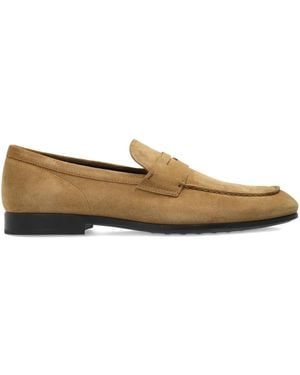 Tod's Penny Suede Loafers - Brown