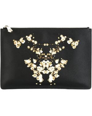 Givenchy Floral Print Clutch - Black