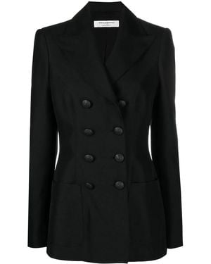 Philosophy Di Lorenzo Serafini Fitted Double-Breasted Blazer - Black