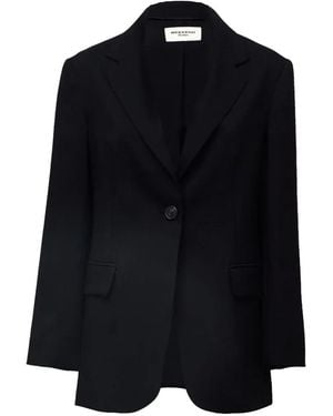 Weekend by Maxmara Asta Single-Breasted Wool Blazer - Blue