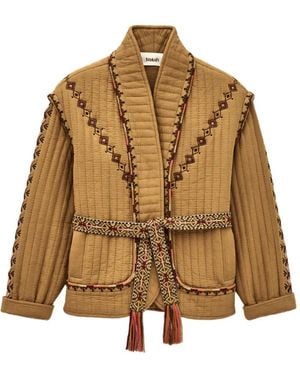 Ba&sh Embroidered Jacket - Metallic