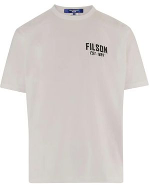 Junya Watanabe T-Shirt mit Logo-Print - Weiß