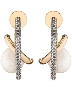 DEMARSON New York Boucles D'Oreille À Perles - Blanc