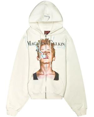 PRAYING Macully Graphic-Print Zip-Up Hoodie - White
