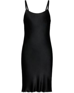 Maison Margiela Bias-Cut Slip Mini Dress - Black
