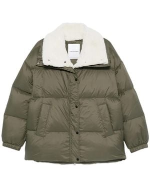 Yves Salomon Jack Met Fleece Kraag - Groen