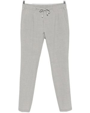 Eleventy Drawstring-Waistband Pants - Gray