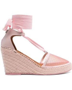 Casadei Baleari Sherazade 80mm エスパドリーユ - ピンク