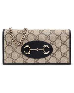 Gucci Cartera Horsebit 1955 - Gris
