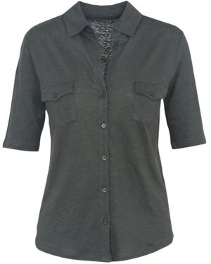 Majestic Filatures Flap-Pocket Shirt - Grey