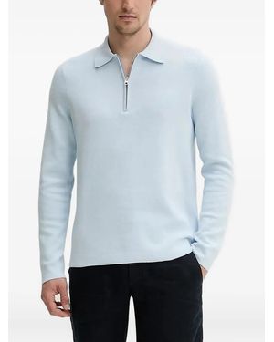Samsøe & Samsøe Poloshirt mit Reißverschluss - Blau