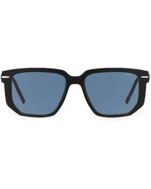 Silhouette Iconic Shades Square-Frame Sunglasses - Blue
