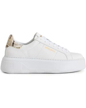 Woolrich W's Chunky Court Lace-Up Sneakers - White