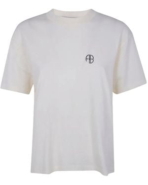Anine Bing Wagner Logo-Print T-Shirt - White