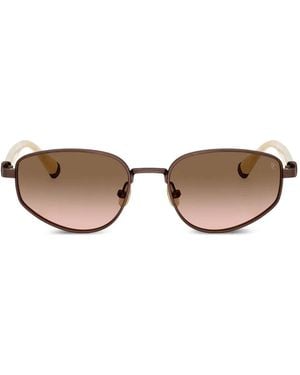 Brunello Cucinelli Geometric Sunglasses - Brown