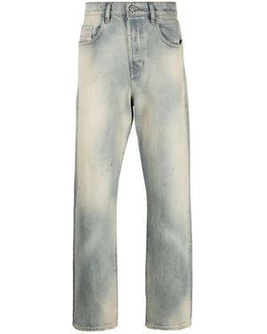 DIESEL D-Viker Straight-Leg Jeans - Grey