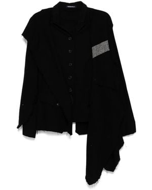 Rundholz Draped Blazer - Black