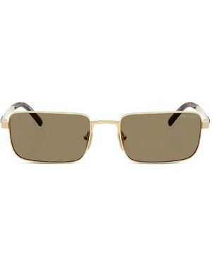 Prada Sonnenbrille Mit Eckigem Gestell - Mettallic