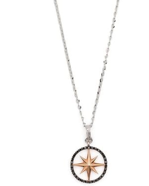 Zancan Collier En Or Blanc Et Rose 18Ct - Métallisé