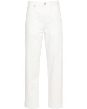 Jil Sander ミッドライズ ストレートジーンズ - ホワイト