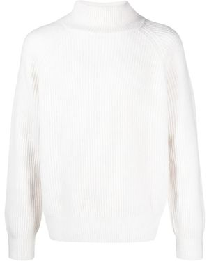 LeKasha Maglione A Coste - Bianco