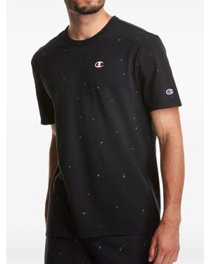 Champion C-Life Heritage Paint-Splatter T-Shirt - Black