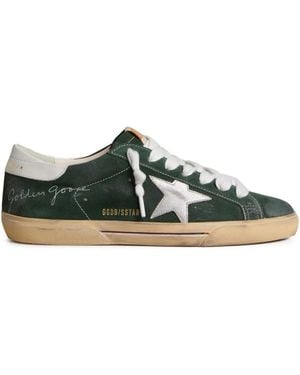 Golden Goose Super-Star Trainers - Green
