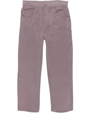 CALLIPYGIAN Satin Pants - Purple