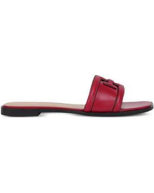 POTAMY Cut-Out Leather Sandals - Pink