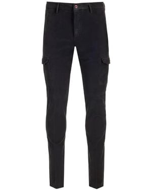 Al Duca d'Aosta Corduroy Cargo Trousers - Blue