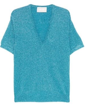 Circus Hotel Camiseta Con Cuello En V - Azul