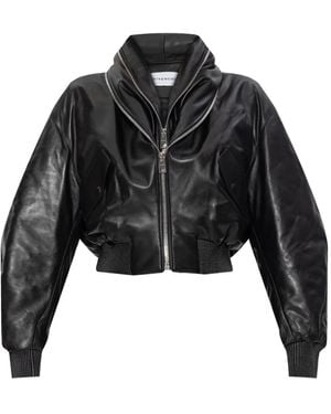 Givenchy レザー ボンバージャケット - ブラック