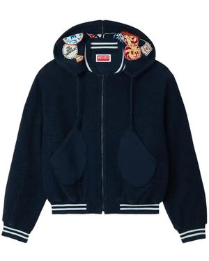 KENZO Veste Kenszo Badges À Patch Brodé - Blue