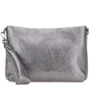 Gianni Chiarini Leather Clutch Bag - Grey