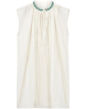 Fortela Afir Embellished Mini Dress - White