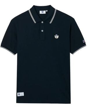 Chocoolate Polo Rayé À Broderies - Blue